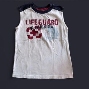 Jumping Beans Boys Lifeguard in Training Tank Top White Size 7